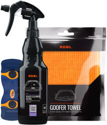 ADBL Glass Cleaner Ultra 0, 5L & Goofer Towel & Erla Bivo - Üvegtisztító csomag