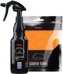 ADBL Glass Cleaner Ultra 0, 5L & Goofer Towel - Üvegtisztító csomag