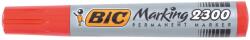 BIC 2300 maradandó marker, 12 db, Piros (8209243)