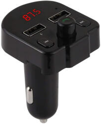 HST A12 - Bluetooth/FM Transzmitter LED kijelzővel és Dupla USB töltővel (CS-17512)