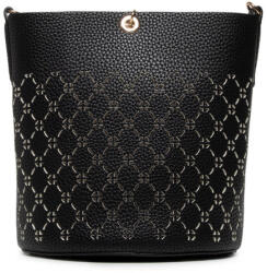 GUESS , Amara, Synthetic Leather, Textile Backpack, Black, XG849301, For Women, 18/21 x 20 x 14 / 14/18 x 17.5 x 6.5 cm