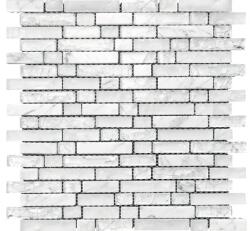 MIRAVA Mozaic sticlă și piatră naturală alb 29, 8x30, 5 cm (HBC005)