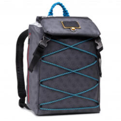 GUESS , Salameda, Polyester, Textile Backpack, Blue, Laptop Compartiment, For Men, 14 x 11.5 x 5.5 cm