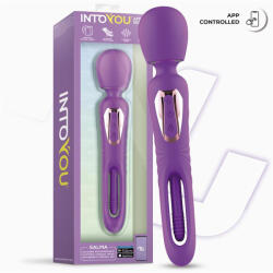 INTOYOU Salma okos masszírozó és vibrátor, mozgó szárrésszel (lila) (APP-os) - szeresdmagad
