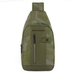 Piquadro , Brief 2, Nylon And Leather, Textile Backpack, Green, For Men, 20 x 37.5 x 7.5 cm