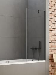 New Trendy New Soleo Black paravan cadă 90 cm o piesă negru mat/sticlă transparentă P-0051 (P0051)