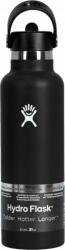 Hydro Flask Standard Mouth Straw Cap - rozsdamentes acél, 21 oz, 621 ml, Black (S21FS001) (S21FS001)
