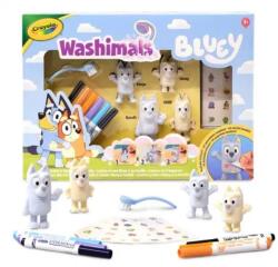 Crayola Washimals: Bluey - figurine colorabile și lavabile, set cu 4 figurine (74 0253)