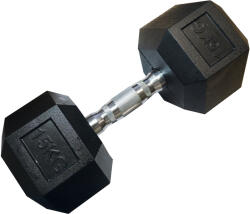  Egykezes hatszögletű HEX súlyzó 15 kg gumírozott
