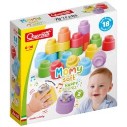 Quercetti Momy Soft Happy Sound - меки кубчета + 2 звукови кубчета - 18 бр (QUE_04145)