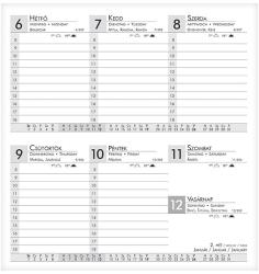 ALISCA Zsebnaptár ALISCA fekvő fehér lapos prémium bright 2026. 250606/PBRIGHT (250606/PBRIGHT)