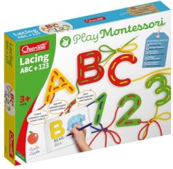 Quercetti Play Montessori - Împletire ABC+123 (QUE_02808)