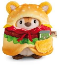 NICI pluș MyMochi Tiger Tiggy 8cm în costum de hamburger și castravete, set ambalaj cadou (OLP102061656)