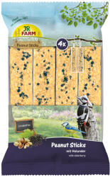 JR Farm 640 g JR Farm 4x Peanut Sticks hámozott földimogyoró rúd, bodzával, vadmadár eleség