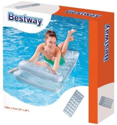 Bestway 43024 Átlátszó matracágy - 188 x 71 cm Ajánlott 6-99 éves korig unisex (78615)