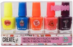 Canenco Neon körömlakk 5 db/csomag Ajánlott 3-14 éves korig lányoknak (86373)