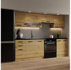 BWS Konyhabútor ROSALIA 240 cm craft tölgy Romantica 240 (WS0003)