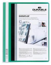 DURABLE Clasă rapidă, A4, lată, buzunar transparent, DURABILĂ "DURAPLUS®", verde