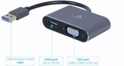 Gembird A-USB3-HDMIVGA-01 Usb 3.0 a-hdmi + vga (A-USB3-HDMIVGA-01)