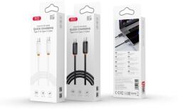 XO NB-Q302B Type-C - Type-C kábel 60W (Fekete) - 1m
