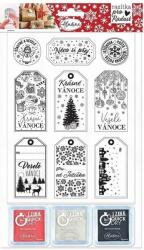 Aladine 55038 Tömítéskészlet 9 db-Karácsonyi névtáblák (55038)