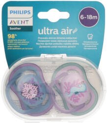 Philips Ultra Air játszócumi 6-18 hónapos korig /lány - 2 db
