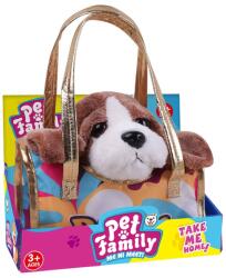Luna Toys Jucarie de plus in geanta, Luna Toys, Take Me Home, Catelus, Maro, 20 cm (N00009744_001w)
