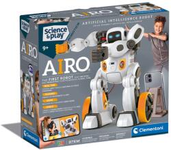 Clementoni Kit de constructie, Clementoni, Robot interactiv AIRO, 80 piese