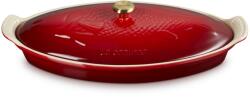 Le Creuset Tigaie pentru prăjire pentru pești HERITAGE 34 cm, CERISE, gresie, Le Creuset (LECR81065600100350)