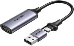  HDMI Rögzítőkártya / Grabber Ugreen CM489, 4K 60Hz, USB + USB-C