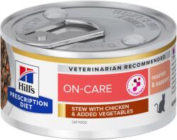 Hill's HILL'S PD Prescription Diet Feline On-Care Csirke és zöldségek pörköltje 82 g