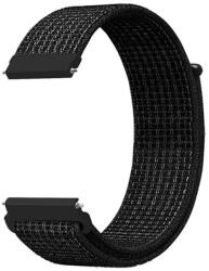  Mobilly univerzális szíj, 22 mm, nejlon, fekete (só-bors) (191 DSN-01-00T 4#Xuefeng Black 22mm)