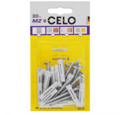 CELO Diblu universal din plastic CELO MZ 6 x 29 + șurub pentru lemn 4, 5 x 40 (20 buc) (56MZSZ20)