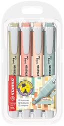 STABILO Swing Cool szövegkiemelő NatureCOLORS, szögletes test 1-4mm 4db-os készlet 275/4-09