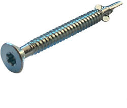 VISIMPEX Șurub autofiletant cu aripi (platou) Torx, zincat 4, 8 x 38 mm (001-004-018-016)