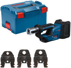 Bosch Mașină de presă cu baterie cu cap rotativ 360° GPT 18V-19 M set (fără baterie și încărcător) (06019M2001)