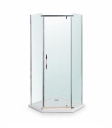 Leziter Celtic 90x90 cm ötszögletű zuhanykabin zuhanytálcával (LC-061105_ST-09-90) - geminiduo