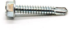 VISIMPEX Șurub autofiletant cu cap hexagonal pentru tablă DIN 7504K, zincat 6, 3 x 38 mm (001-004-006-057)