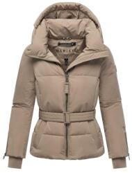 Marikoo Női télikabát kapucnival Aleyna16, taupe szürke