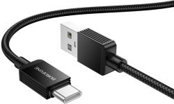 BOROFONE Cablu de Alimentare, USB / USB-C, 3A, 1m - Borofone Placer (BX120) - Black (KF2357212) - pcone