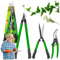 Lean Kerti Sövénynyíró Olló Készlet Tokkal 3 Db. - 26726 (26726) (26726)