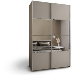 Luxeon 4 ruhásszekrény tükörrel 150x246x61 - kasmír/ezüst (10000017200)
