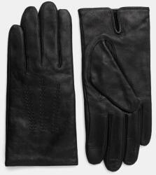 BOSS bőr kesztyű - fekete M