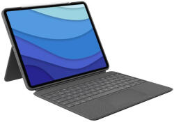 Logitech Combo Touch Detachable keyboard case with trackpad for iPad Pro 12.9-inch (5th and 6th gen) - Grey - UK (920-010214)