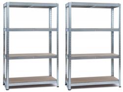  2db Salgó polc, 4 szintes 150x75x30cm, horganyzott (2x4402)