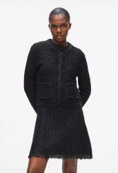 Karl Lagerfeld kardigán gyapjú keverékből - fekete S - answear - 77 990 Ft
