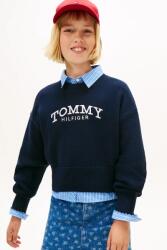 Tommy Hilfiger gyerek pamut pulóver - sötétkék 176 - answear - 32 990 Ft