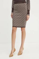 Guess szoknya LISE barna, mini, ceruza fazonú, W4BD53 Z37K0 - barna S