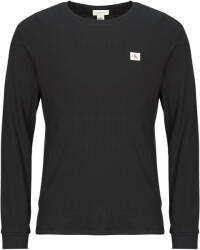 Calvin Klein Tricouri cu mânecă lungă Bărbați LS WAFFLE BADGE CREWNK TEE Calvin Klein Jeans Negru EU S