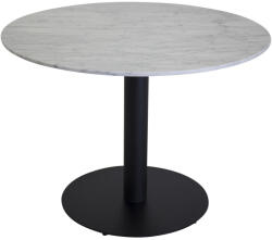  Asztal Dallas 175 (Fehér márvány + Fekete)